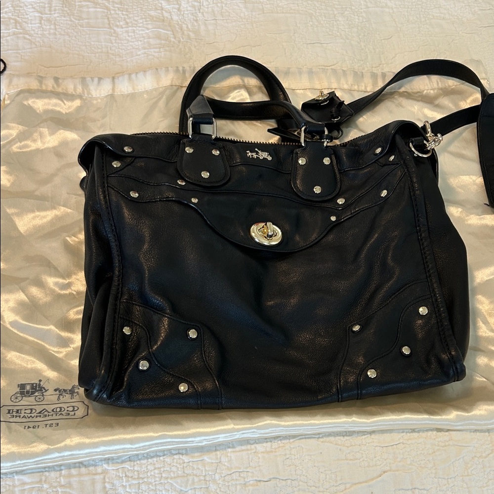 Coach Black Leather Bag